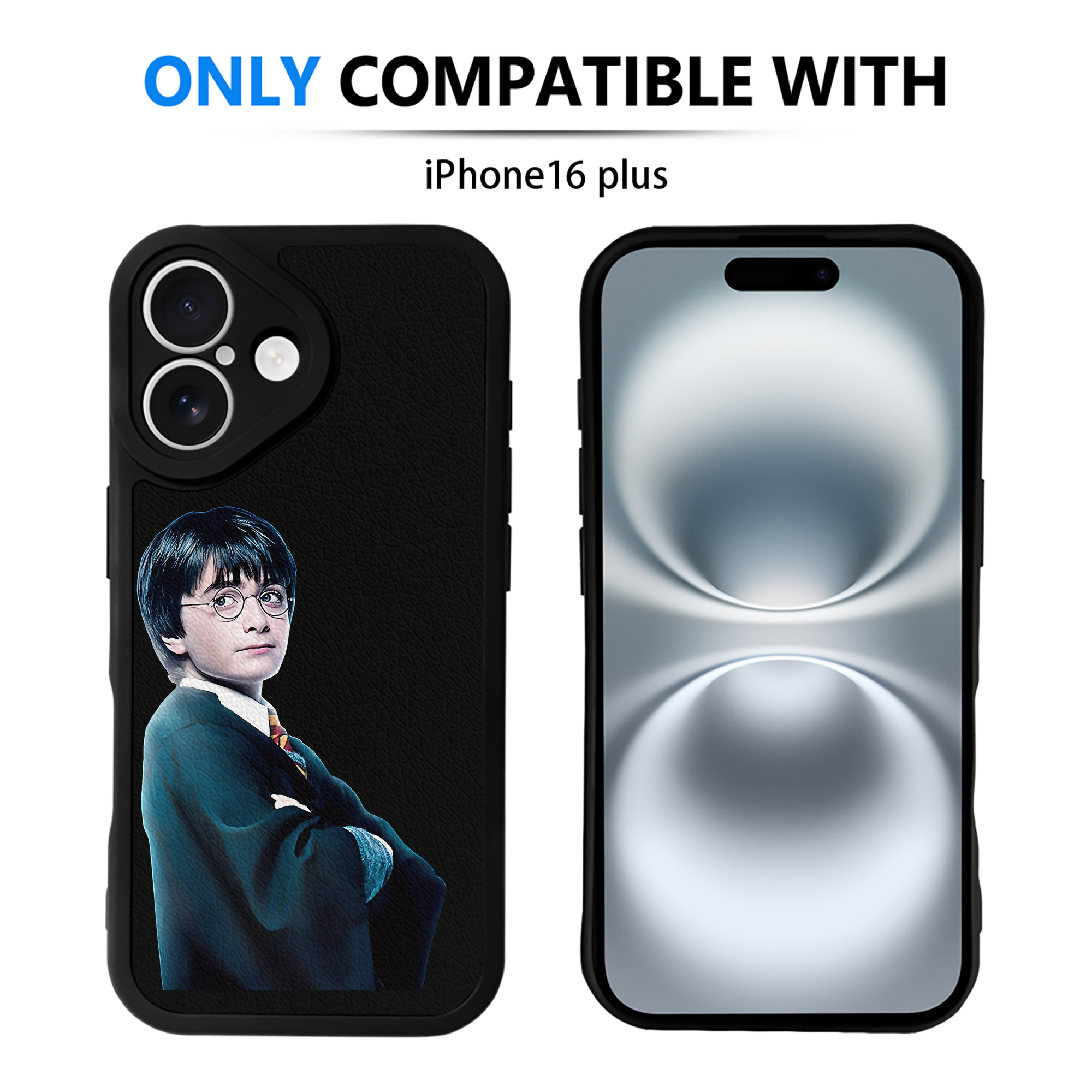 （画像用） Harry Potter ハリー・ポッターシリーズ 【iPhone 16シリーズ対応】シリコンスマホケース（レザー調） 材質：シリコン